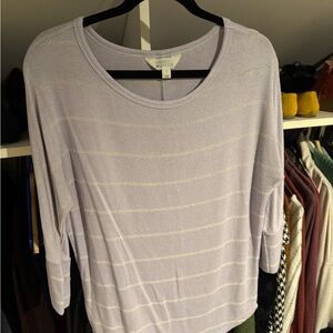 Market & Spruce Light Purple Knit Top